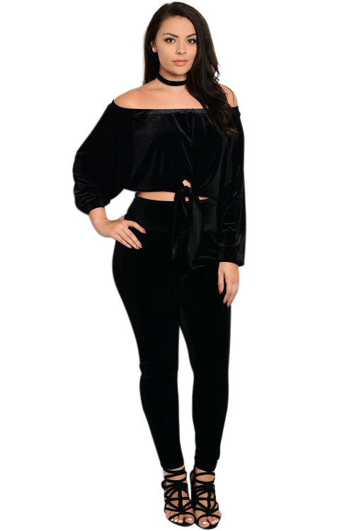 The Sophia Velvet Two Piece Set